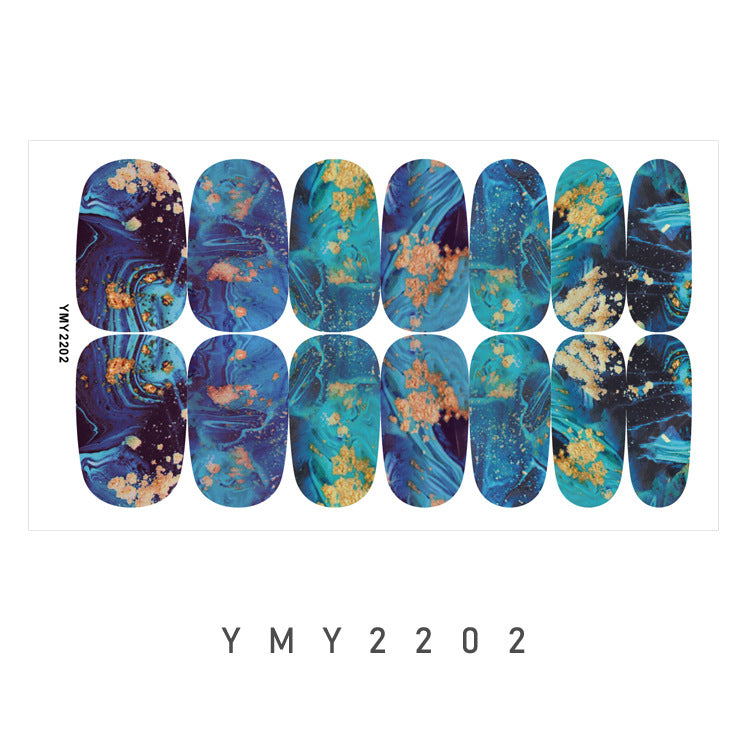 Marble Galaxy Nail Art Stickers - Trendy Designs