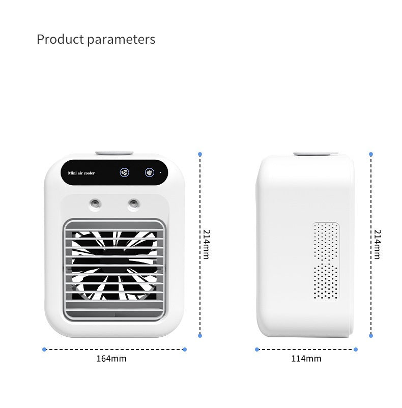 “Portable 3-in-1 Air Cooler Fan – Mini AC for Room, Office & Car | Fast Cooling + Humidifier | Ships from USA 🇺🇸 | TikTok & Amazon Hot Seller!”