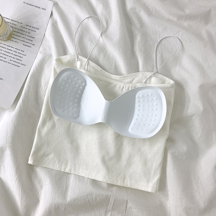 Summer Women’s Camisole with Chest Padding (Korean Style)