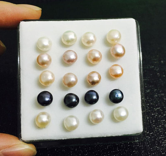 Natural Pearl Stud Earrings