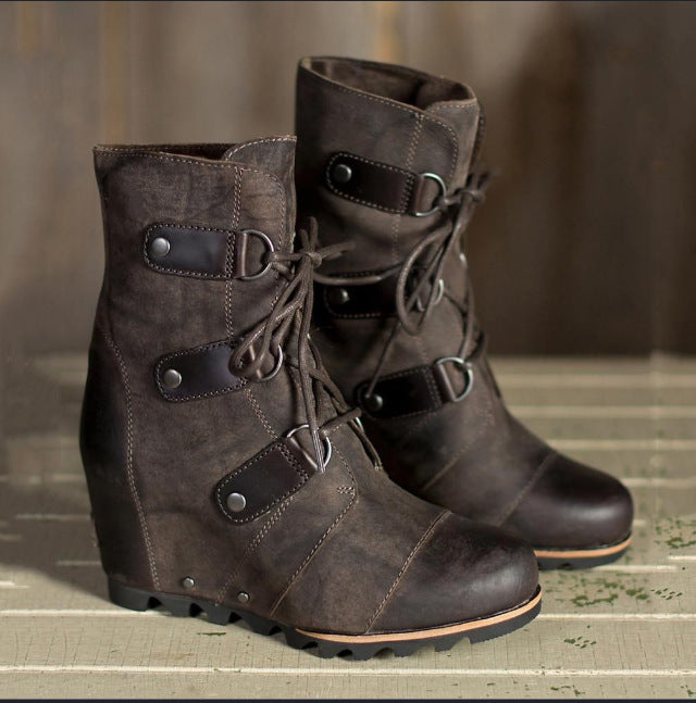 Women’s Colorful Lace-Up Martin Boots