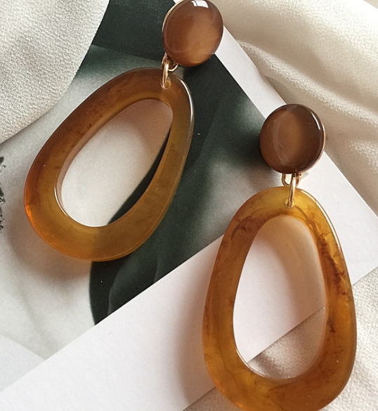 Fashion Acrylic Long Earrings