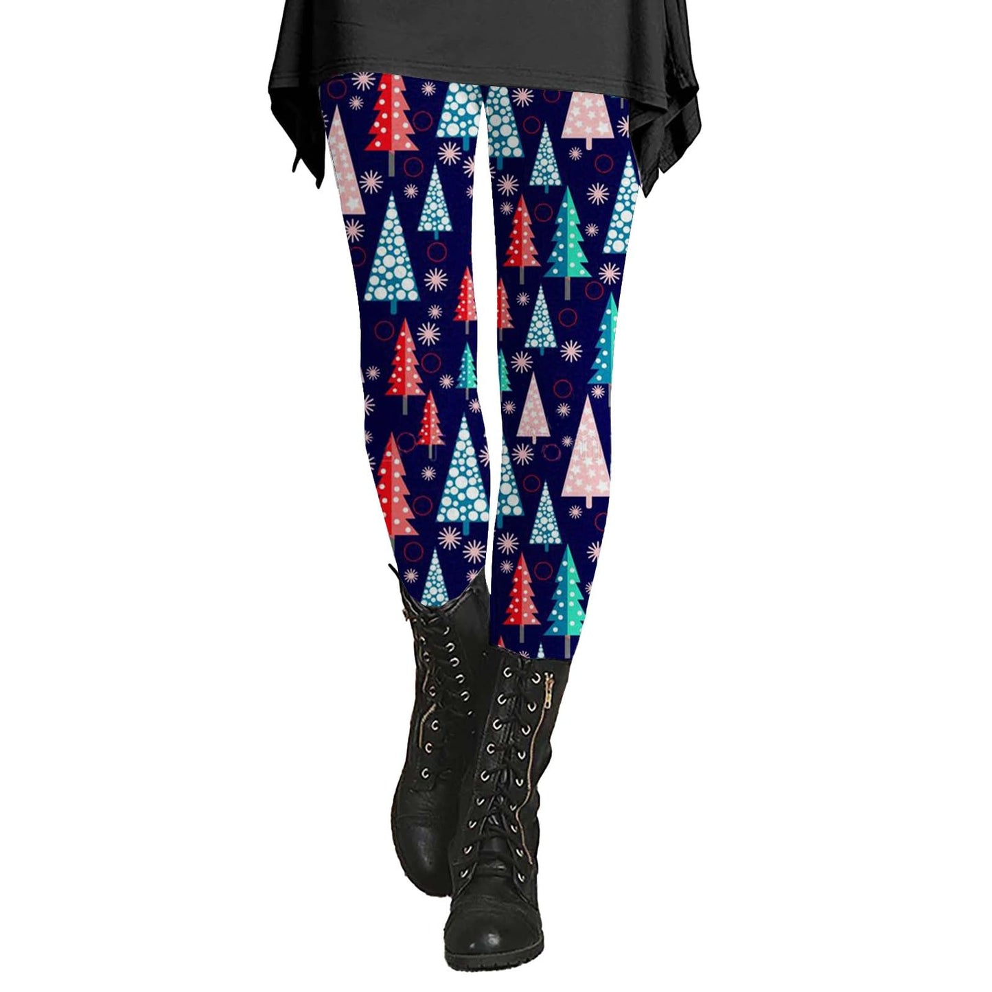 Plus Size Christmas Leggings Women Christmas Leggings Christmas Legginga Christmas Tights Womens Pink Fleece Tights Returns Overstock D#Blue3X-Large