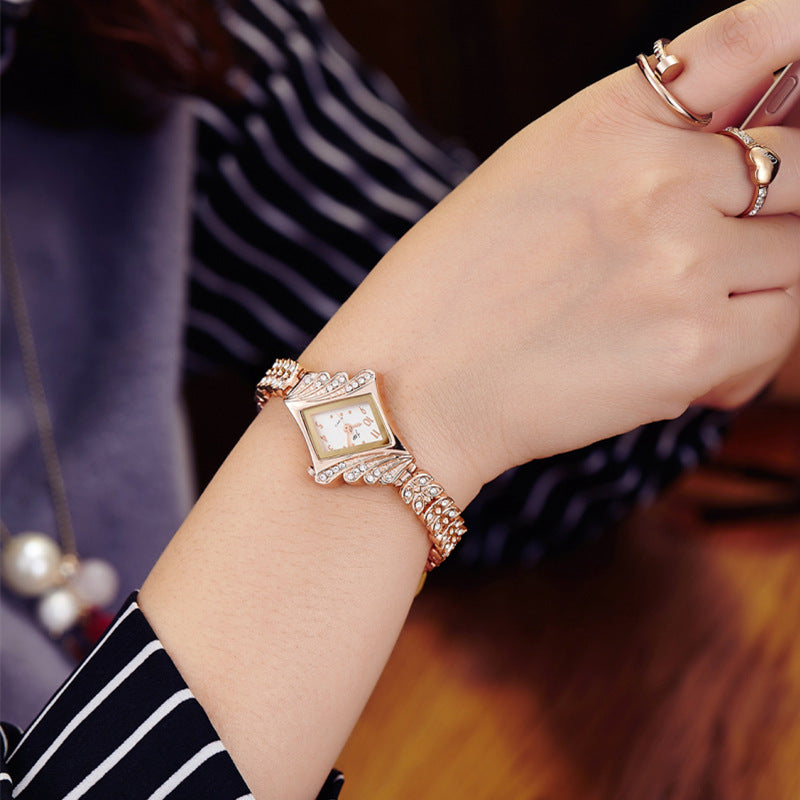 Wheat Ear Watch - Women's Fashion Gold Timepiece