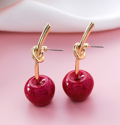 Cherry Earrings and Cherry Drop Earrings for Women