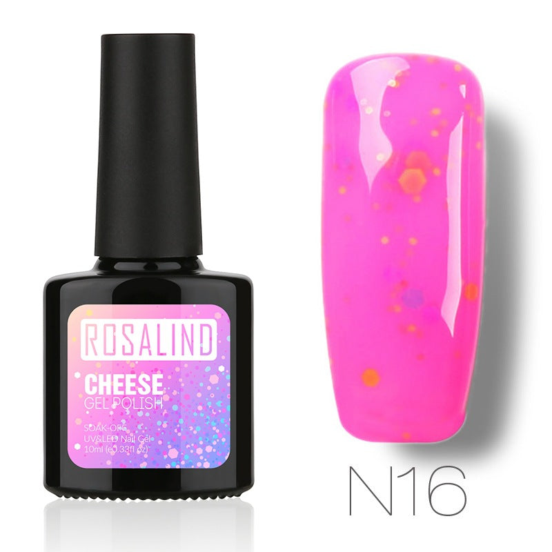 ROSALIND Gel Polish - Orange Dot Cheese Nail Gel