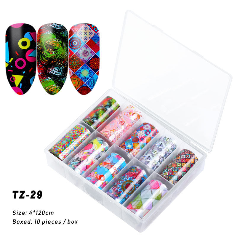 2020 New Nail Art Transfer Stickers - Starry Laser