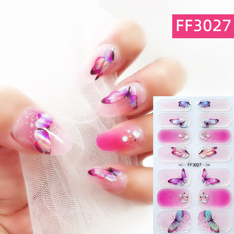 3D Crystal Nail Polish Film Full Adhesive Craft