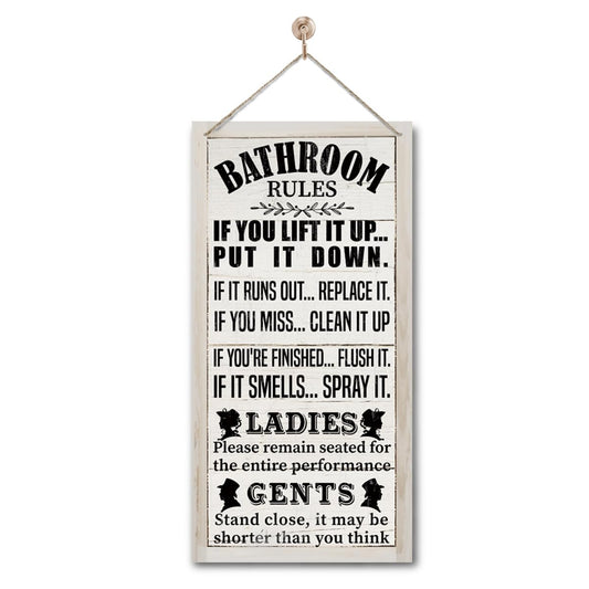 Rustic Bathroom Decor Western Bathroom Decor Funny Bathroom Signs Wall Decor Bathroom Decor Farmhouse Bathroom Decor Country Bathroom Decor Bathroom Signs Bathroom Rules Wall Décor B1