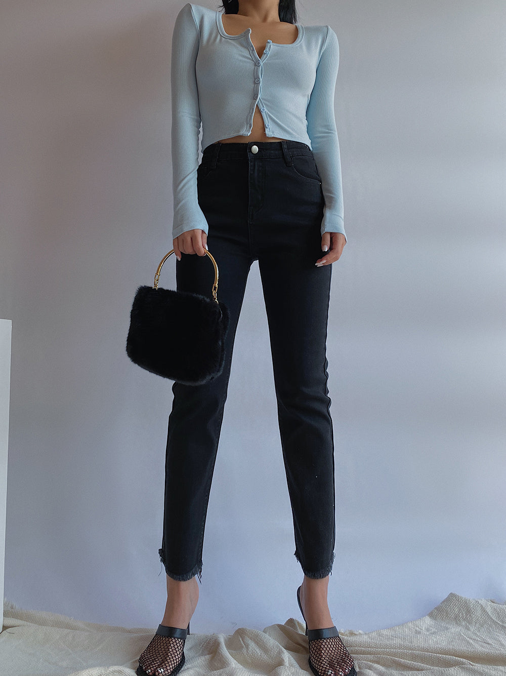 High Waist Slimming Stretch Jeans for Women