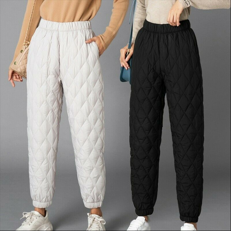 Women’s Winter Warm Padded Quilted Cotton Pants