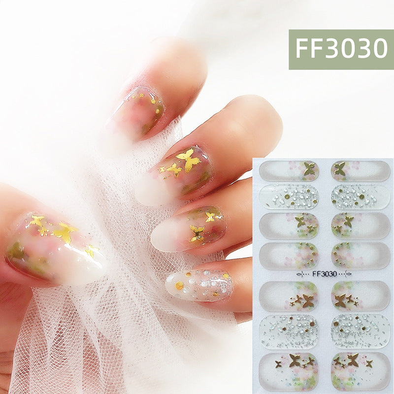 3D Crystal Nail Polish Film Full Adhesive Craft