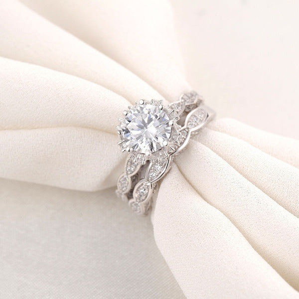 Diamond Circle Engagement Ring for Women’s Jewelry
