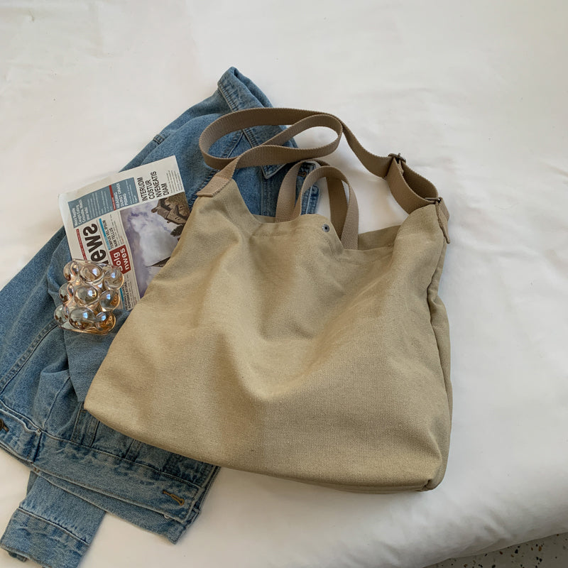 Casual Women’s Canvas Tote and Crossbody Handbag
