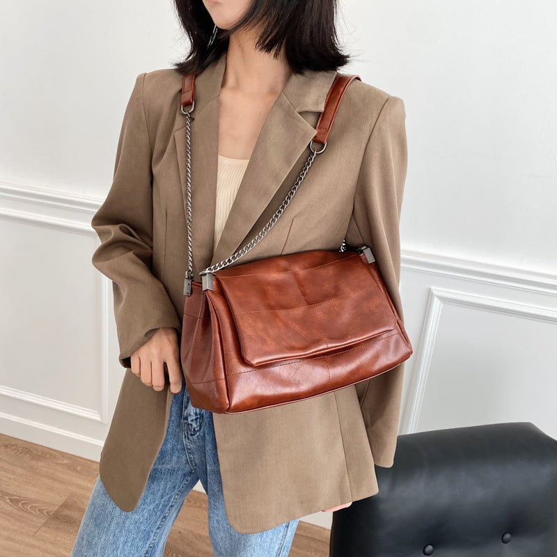 Fashionable PU Leather Small Square Bag for Women
