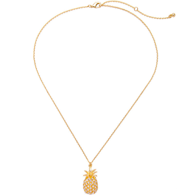 Alloy Inlay Diamond Hollow Necklaces for Women