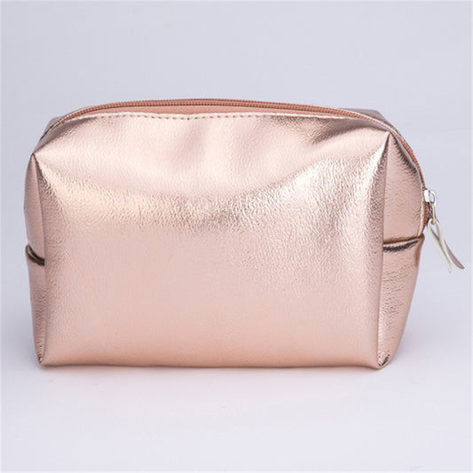 Pink Gold Women’s Makeup Organizer Cosmetic Bag