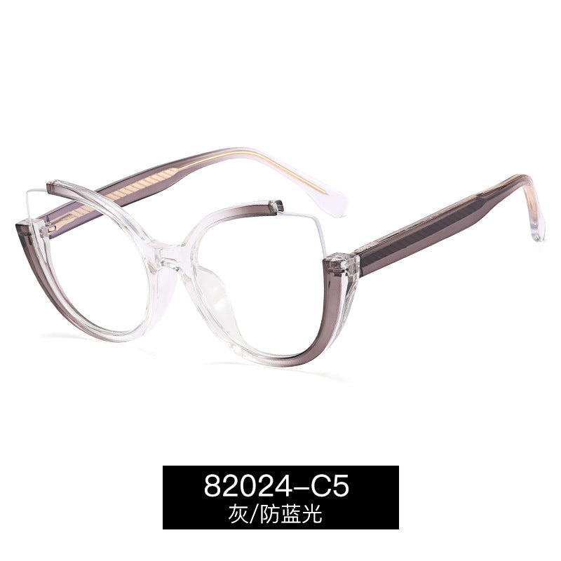 Retro Minimalist Half-Frame Blue Light Glasses
