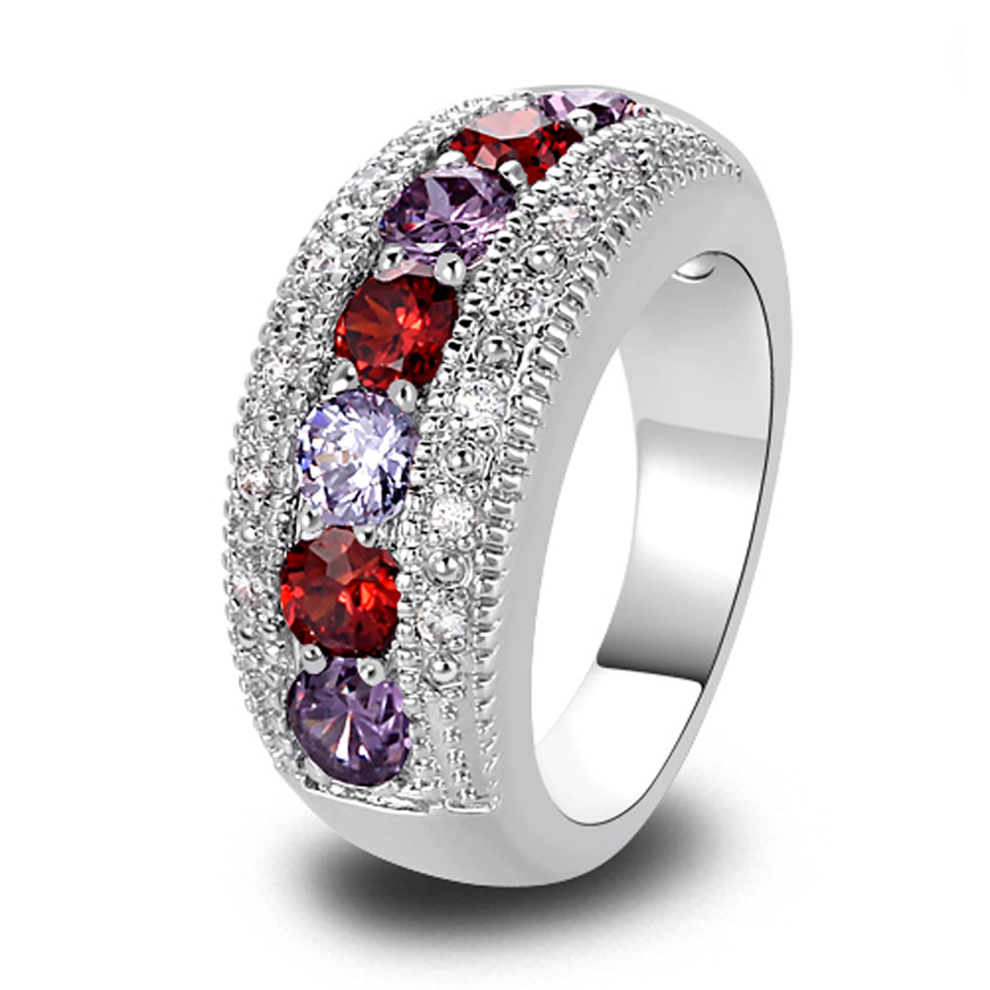 Olive Green Zircon Ring - Stylish Fashion Jewelry