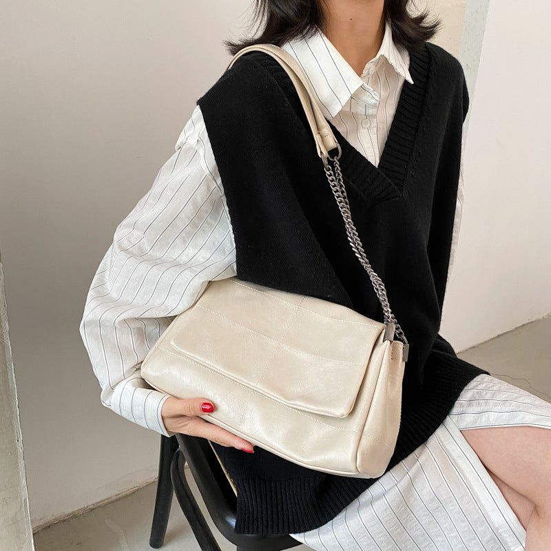 Fashionable PU Leather Small Square Bag for Women