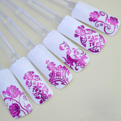 108 Metallic Nail Art 3D Stickers for Manicure