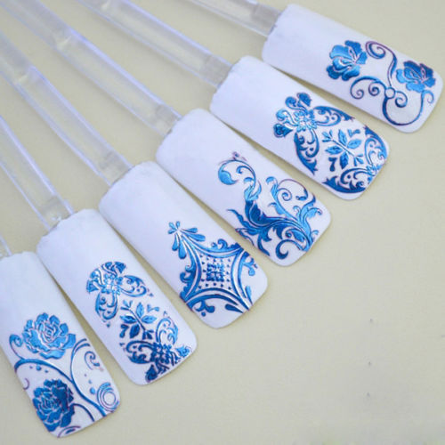 108 Metallic Nail Art 3D Stickers for Manicure