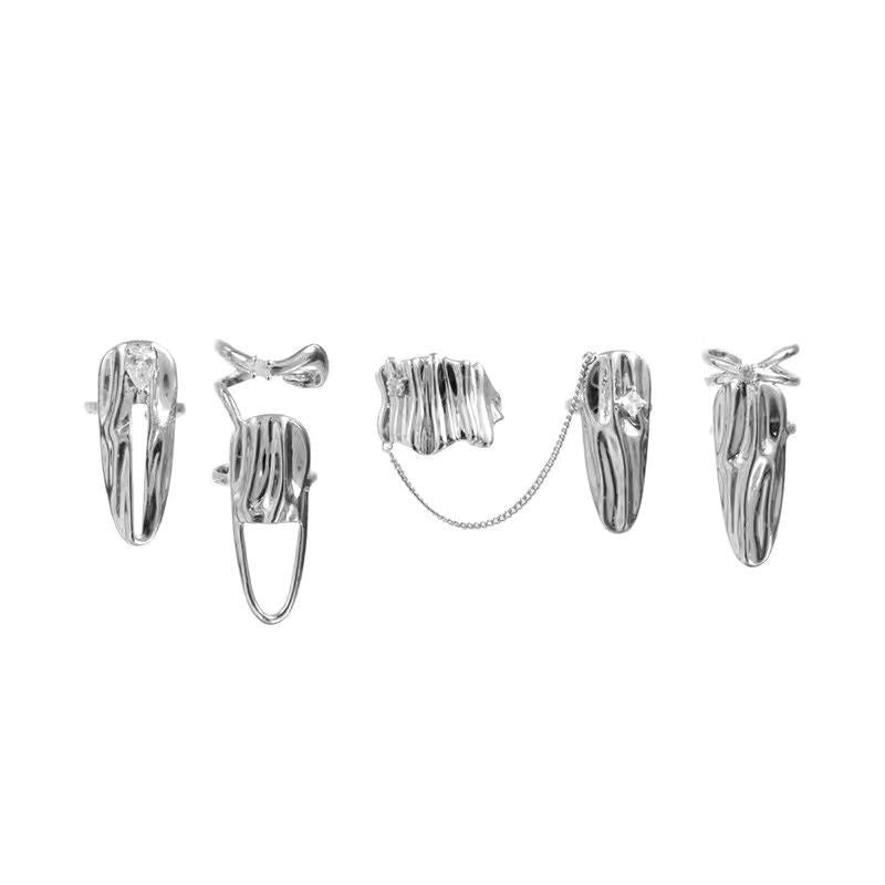 Handmade Dark Style Detachable Nail Ring