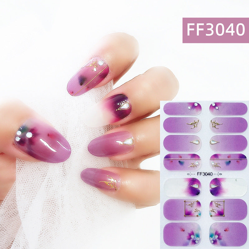 3D Crystal Nail Polish Film Full Adhesive Craft
