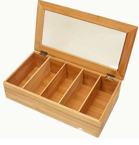 Bamboo Tea Bag & Jewelry Organizer