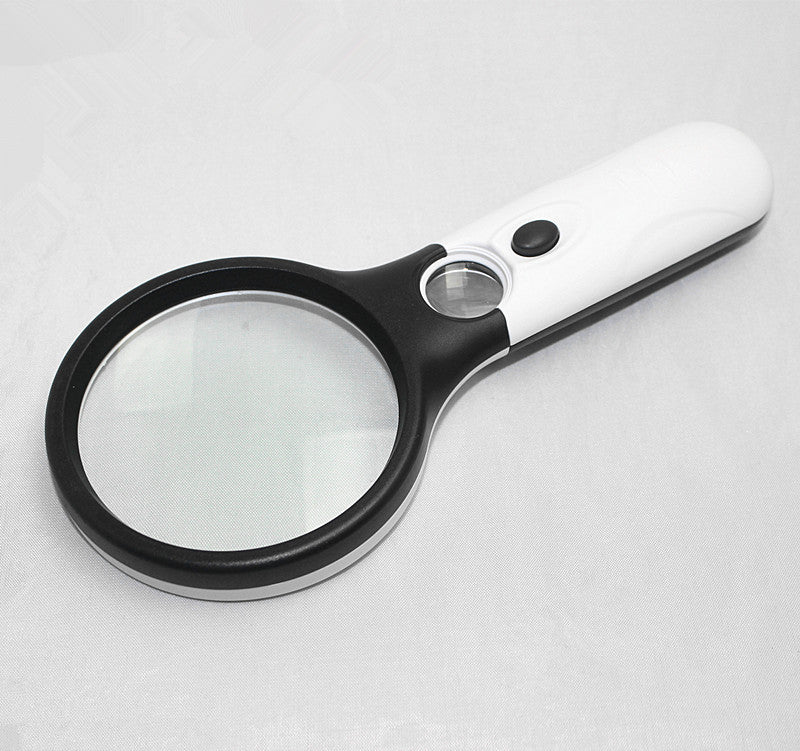 Handheld Magnifying Glass with 3 LED Lights for Reading