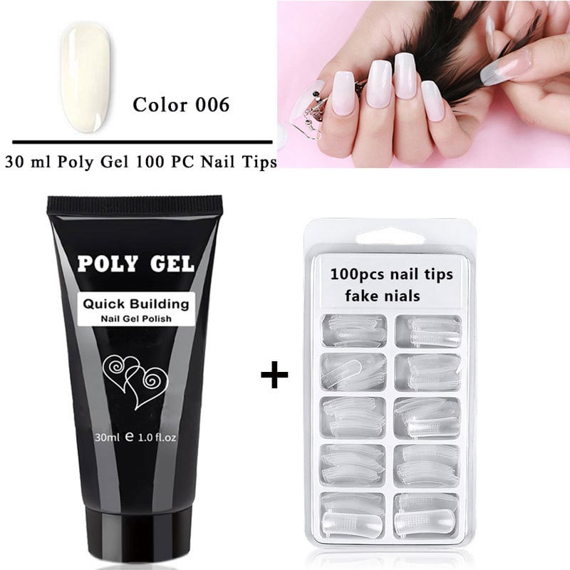 Phototherapy Crystal Nail Extension Glue and Mold Set