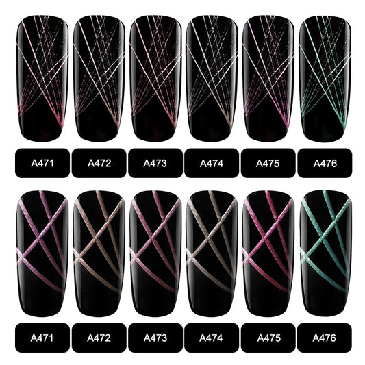 Metallic Brush Nail Gel and Nail Polish
