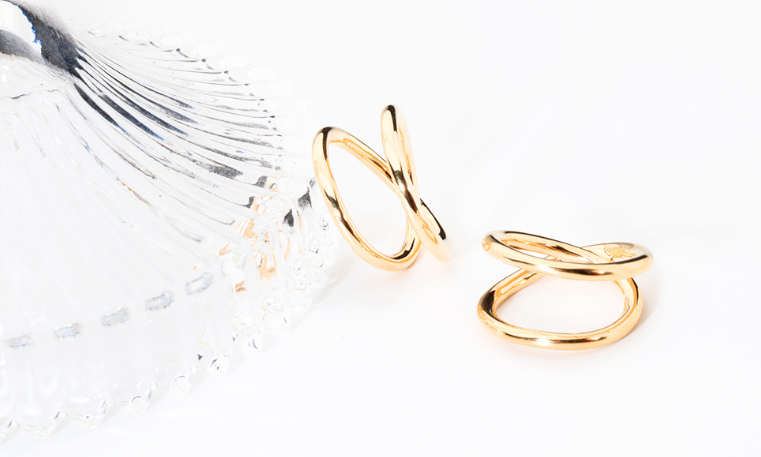 Creative Geometric Donut Ring for Women