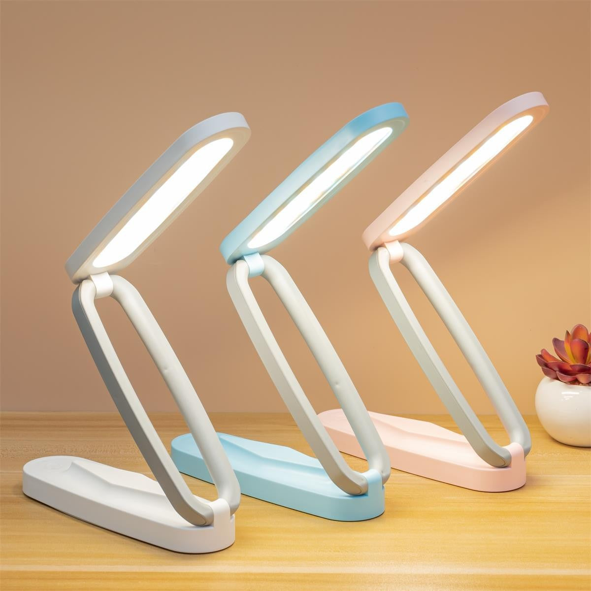 Eye-Caring Folding Desk Lamp for Reading and Study