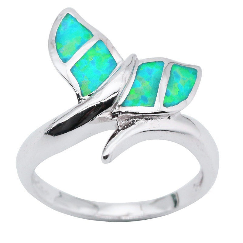 Opal Mermaid Tail Fashion Ring for Women