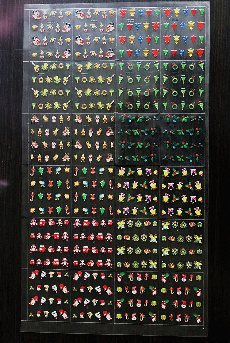 3D Nail Stickers for Halloween and Christmas Decor