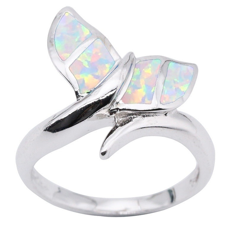 Opal Mermaid Tail Fashion Ring for Women