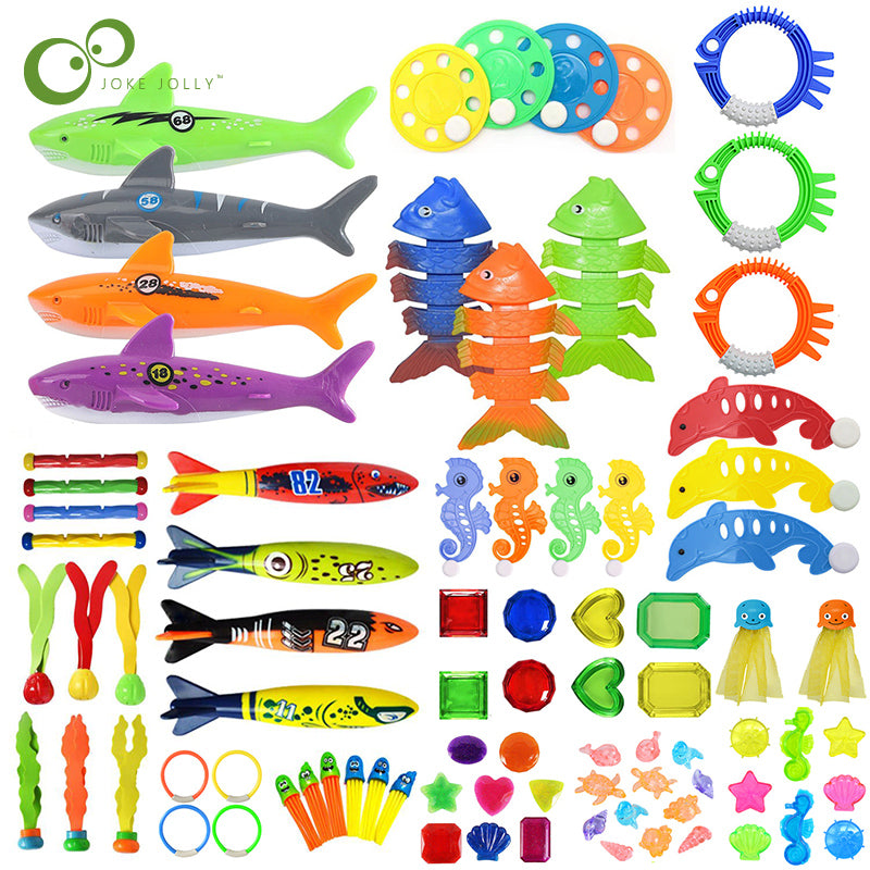 Summer Pool Diving Toys For Kids - Underwater Gem Set
