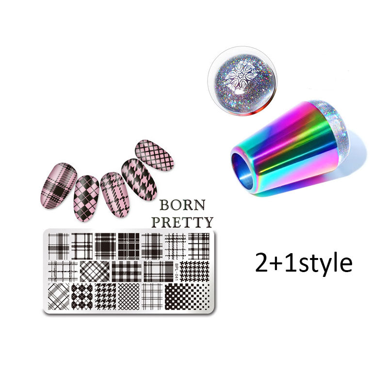 Nail Art Stamping Plate and Silicone Stamper Tool