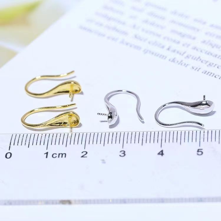 Brass Pearl Holder Earrings and High Heel Spoon Hooks