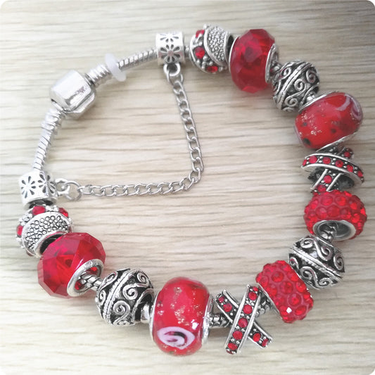 DIY Glass Bead Bracelet - Creative Fashion Jewelry