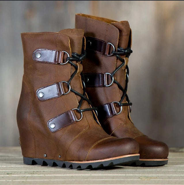 Women’s Colorful Lace-Up Martin Boots