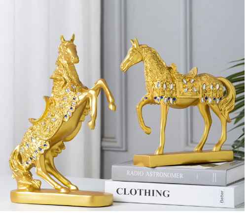 Creative Resin Horse Figurine for Home Decor