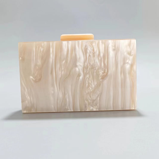 Luxury Acrylic Geometric Women’s Messenger Clutch Bag