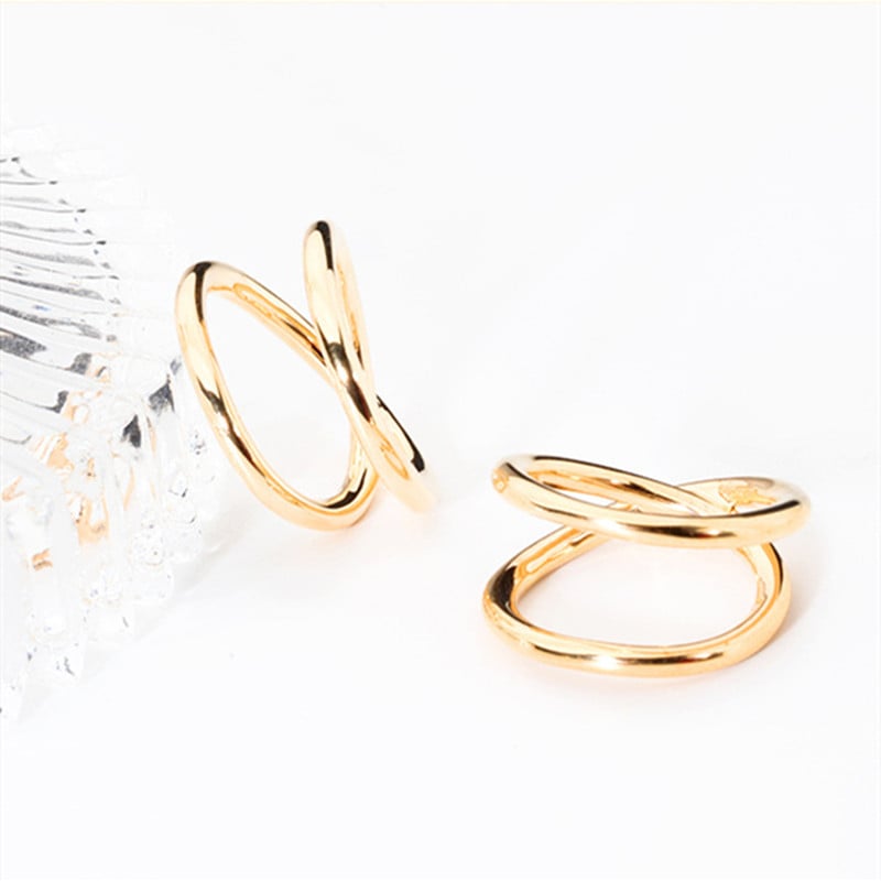 Creative Geometric Donut Ring for Women