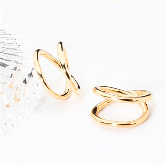 Creative Geometric Donut Ring for Women