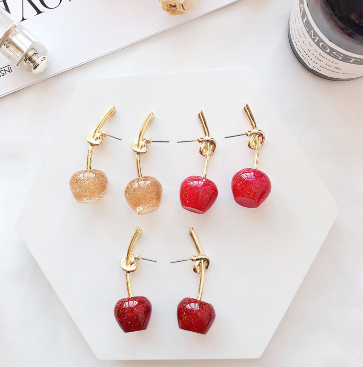 Cherry Earrings and Cherry Drop Earrings for Women