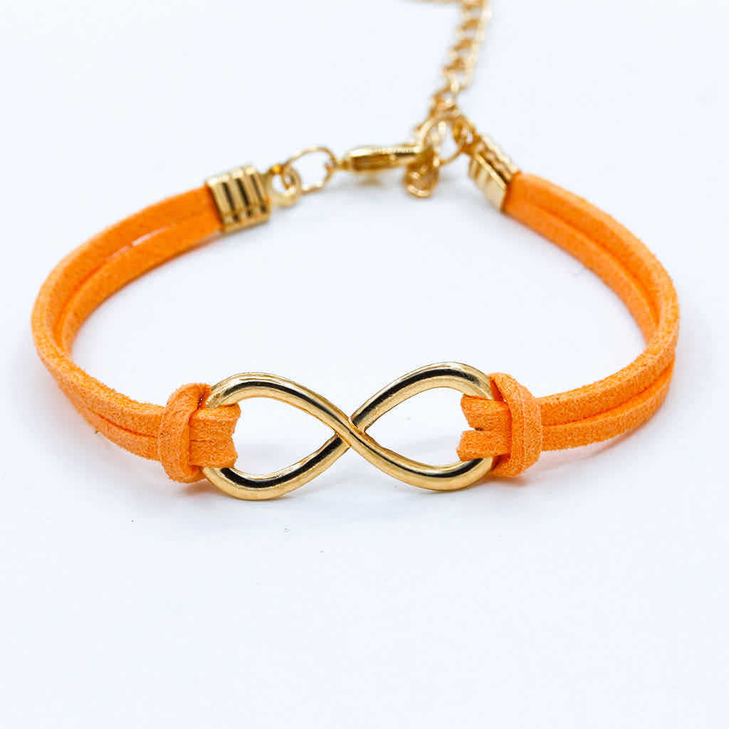 Fashion Symbol 8-Shape Leather Cord Bracelet