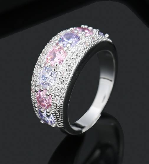 Olive Green Zircon Ring - Stylish Fashion Jewelry