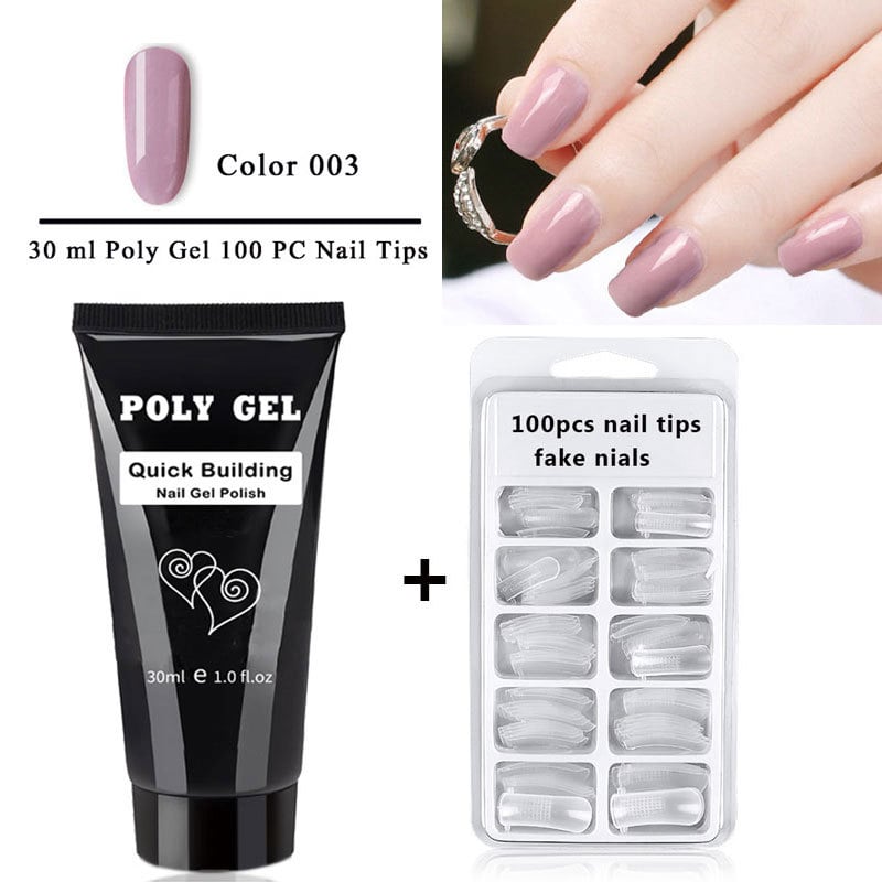 Phototherapy Crystal Nail Extension Glue and Mold Set